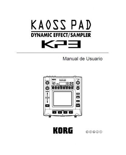 Manual Korg Kaoss Pad 3 castellano pdf